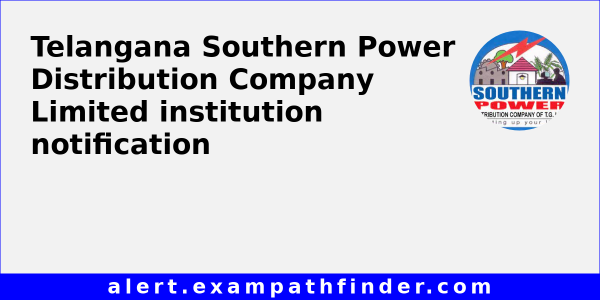 Telangana Southern Power Distribution Company Limited All