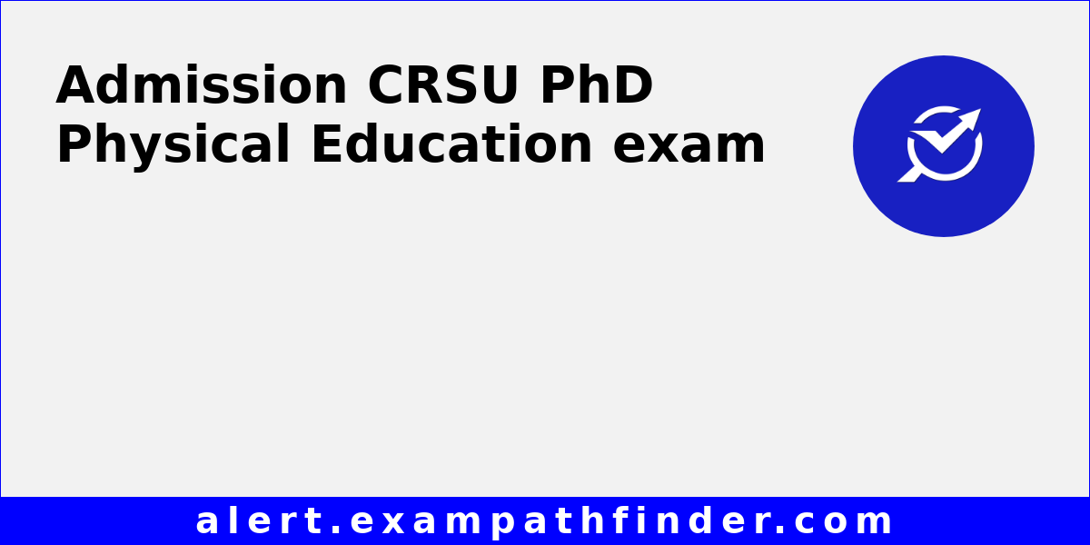 physical education phd admission