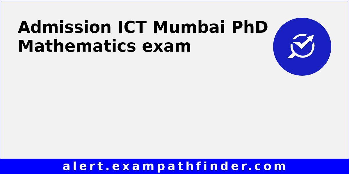 phd in mathematics in mumbai