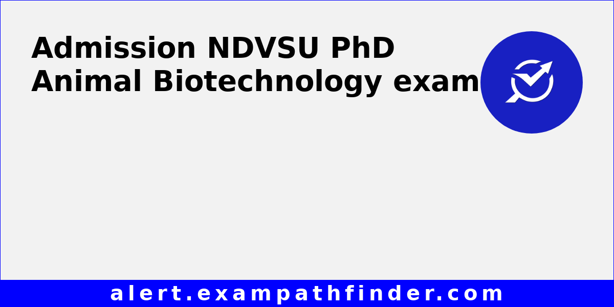 phd animal biotechnology