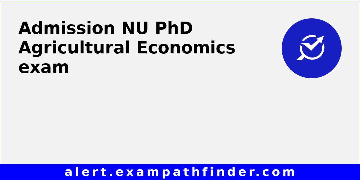 phd in agricultural economics