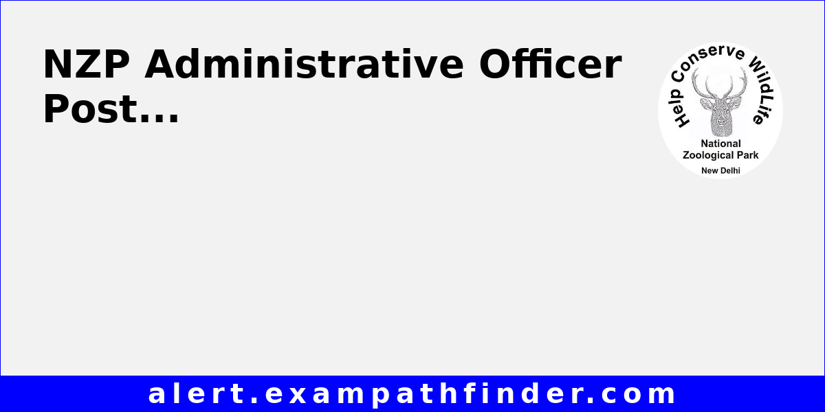 Nzp Rpt NZP Administrative Officer Post