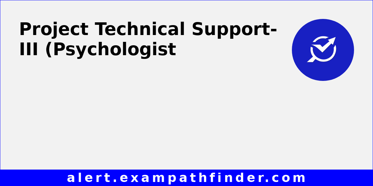 Project Technical Support-III (Psychologist) and 3 Other Post in AIIMS ...
